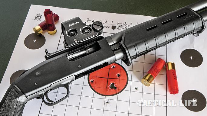 GWLE April 2015 Mossberg 590A1 Magpul target
