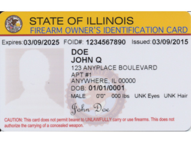 Illinois FOID Card, FOID, Illinois FOID