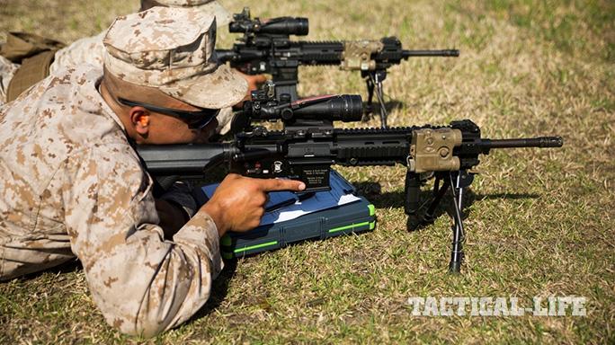 Division Combat Skills Center’s Designated Marksman Course Marines