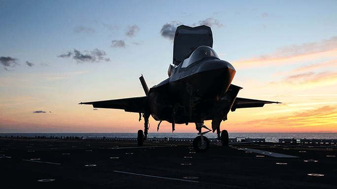 F-35B Lightning night operations USS Wasp