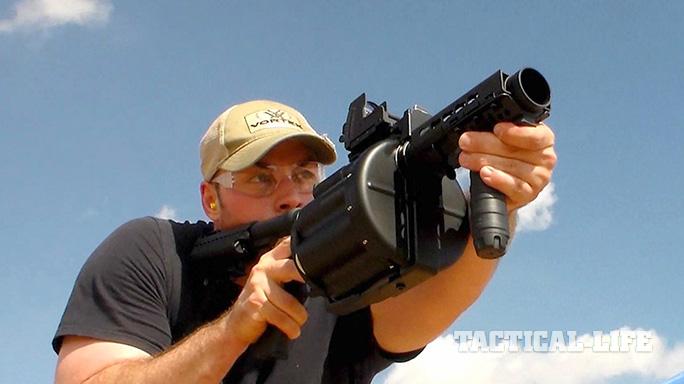 Abrams Airborne Manufacturing AV-140 Multi-Shot 40mm Grenade Launcher