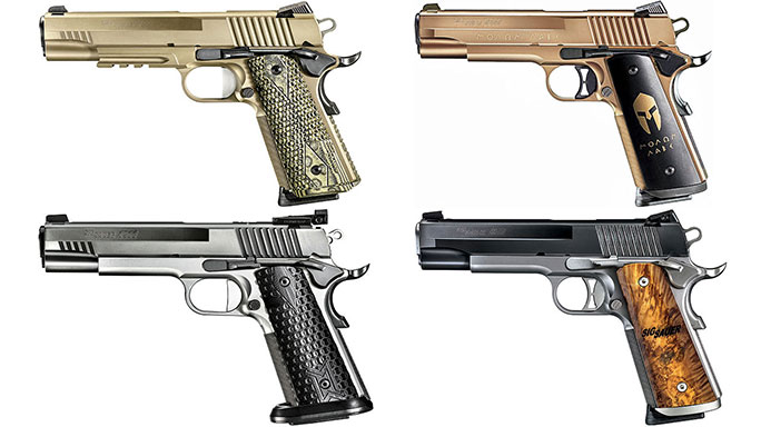 12 Sig Sauer 1911 Pistols For EDC, Competition