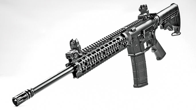 Smith & Wesson M&P15T Rifle Black Guns 2016 angle