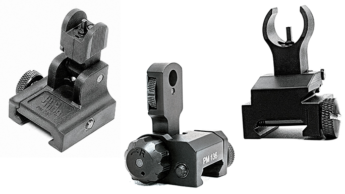 Black Guns 2016 iron sights Promag AR-15/M16 Flip Ups