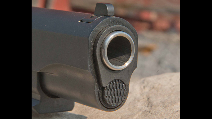 EAA Tanfoglio Witness Elite Polymer 1911 .45 ACP muzzle