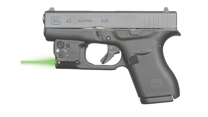 Viridian Reactor 5 Green laser sight for Glock 43 featuring ECR