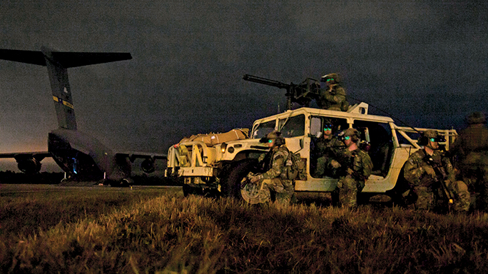 U.S. Rangers traveled in modified Humvees to capture Haditha Dam in Iraq.