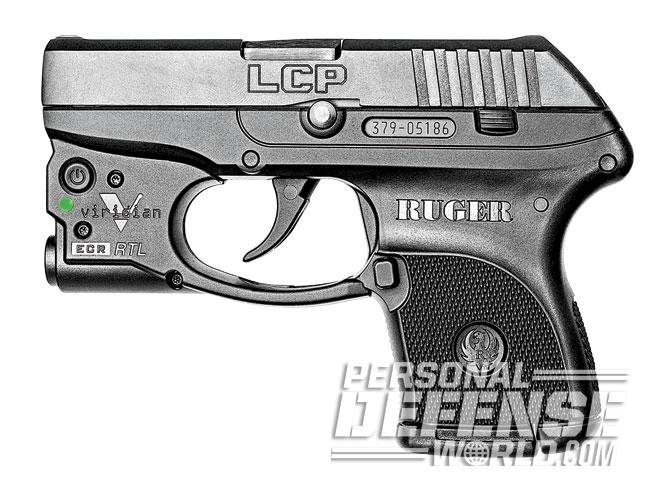 ruger lcp, viridian green laser, viridian, ruger, viridian reactor 5 green laser, viridian reactor TL tactical light