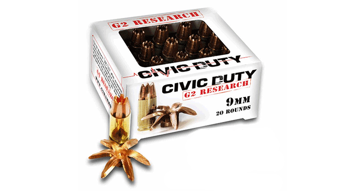 G2 Research Civic Duty 9mm ammunition ammo