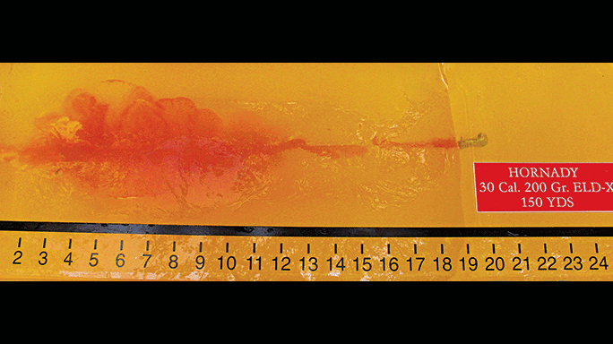 Tactical Weapons Hornady ELD Ammo gelatin