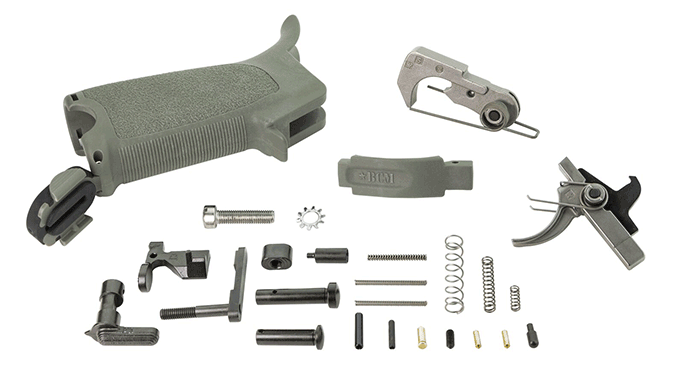 Bravo Company AR-15 Enhanced Lower Parts Kit foliage green