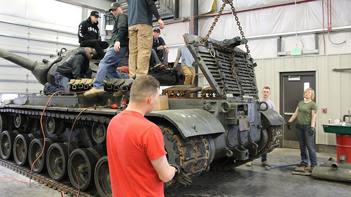 M47 Patton tank Black Knights 2016