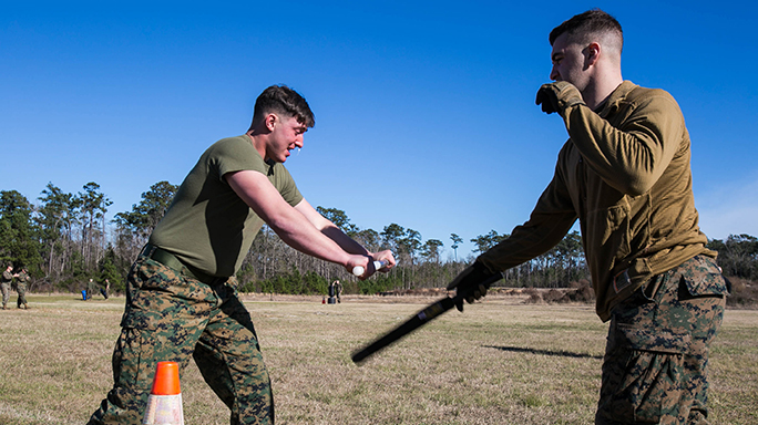 Marines OC Spray Non-Lethal Training