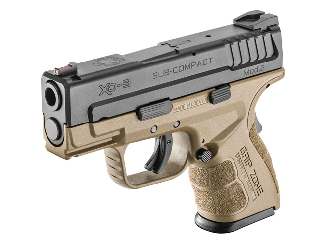 springfield, springfield armory, springfield xd mod 2, springfield armory xd mod 2, xd mod 2, xd mod.2 flat dark earth