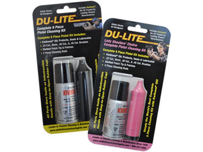 du-lite, complete 9 piece pistol cleaning kit, du-lite complete pistol cleaning kit, du-lite firearm cleaning kit