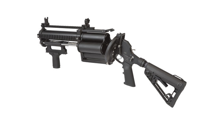 Defense Technology Tactical 40mm 4-Shot Launcher open