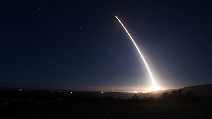 LGM-30G Minuteman III intercontinental ballistic missile Minot Air Force Base