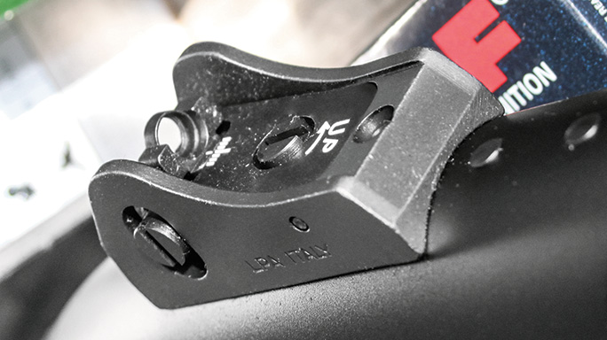 Gun Test Benelli M2 12-gauge shotgun rear sight