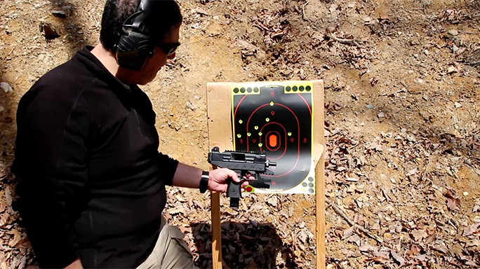 IWI Uzi Pro Pistol test fire