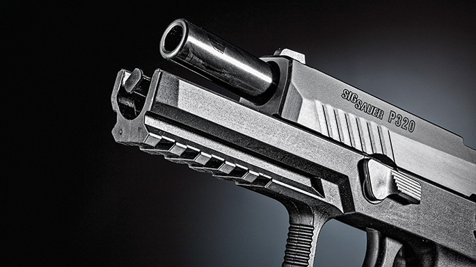Sig Sauer P320 Shape Shifter Pistol barrel