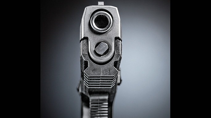 Sig Sauer P320 Shape Shifter Pistol muzzle