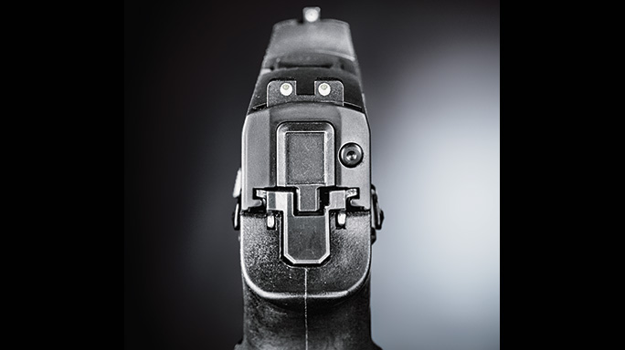 Sig Sauer P320 Shape Shifter Pistol rear sight