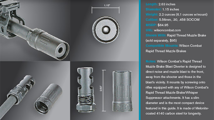 Muzzle Blast Wilson Combat Rapid Thread Muzzle Brake Blast Diverter