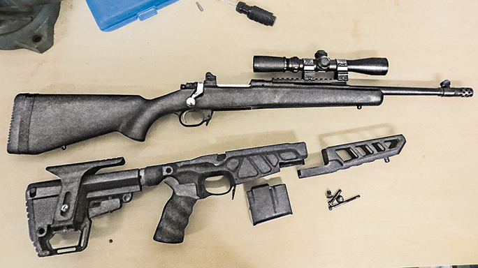 Ruger Gunsite Scout Rifle Accurate-Mag Chassis Step 1