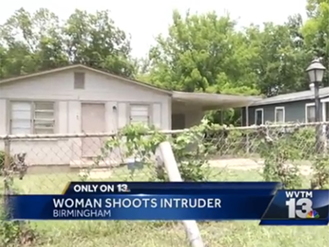 intruder, alabama intruder, pregnant woman shoots intruder