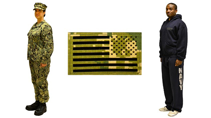 Navy Ends Blue Camouflage Uniforms