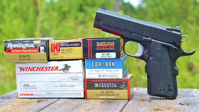 Dan Wesson ECO .45 ACP Elite Carry Officer Pistol ammo