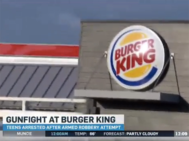 burger king robbery, good guy with a gun, armed robbery, armed robber