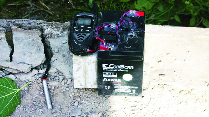 A defective IED that could've killed Josh Kinser