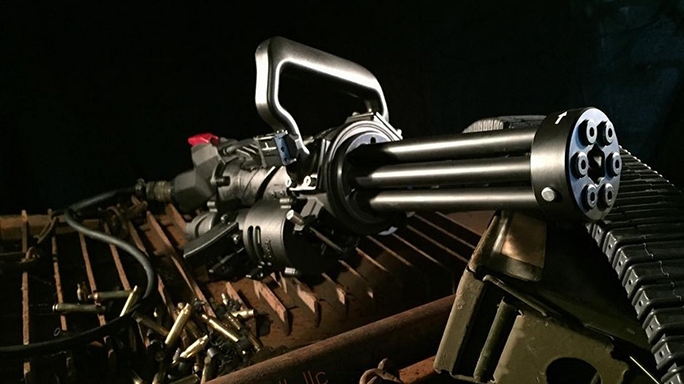 The XM556 Microgun was developed by Empty Shell Defense