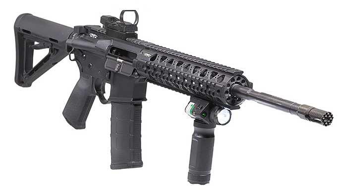 firefield flashlight foregrip in green