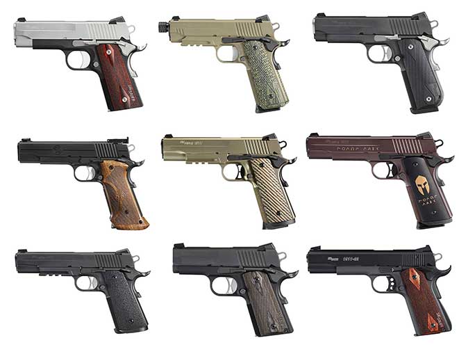 sig sauer 1911 pistols