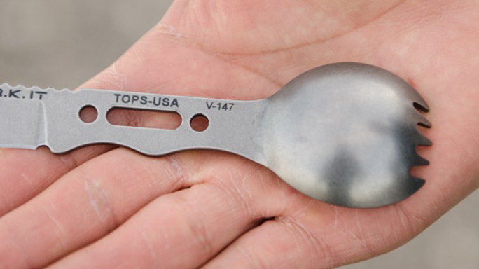 TOPS Knives F.O.R.K. It Multi-Tool is made using 1095 high carbon