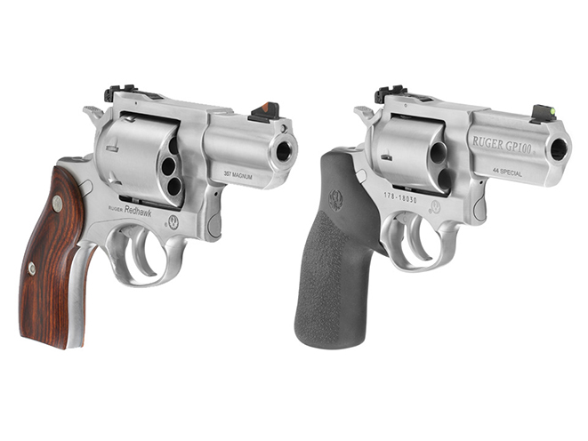 ruger's new gp100 and redhawk revolvers