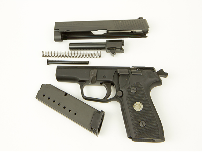 Sig Sauer P225-A1 disassembled