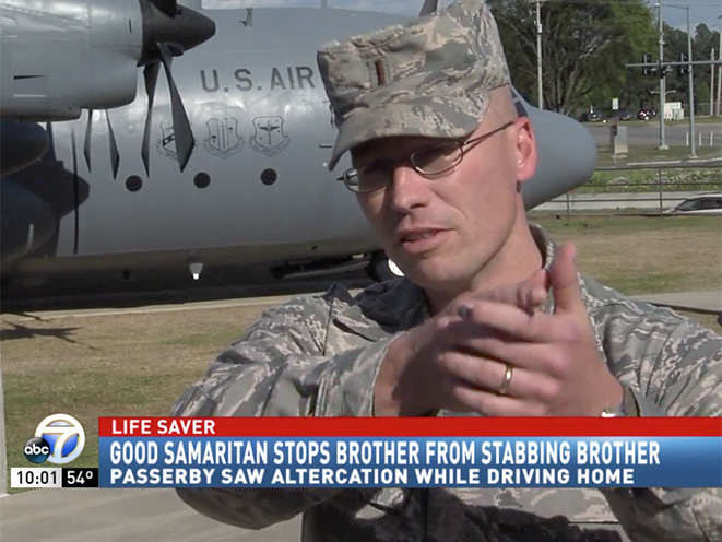 air force lieutenant arkansas stabbing