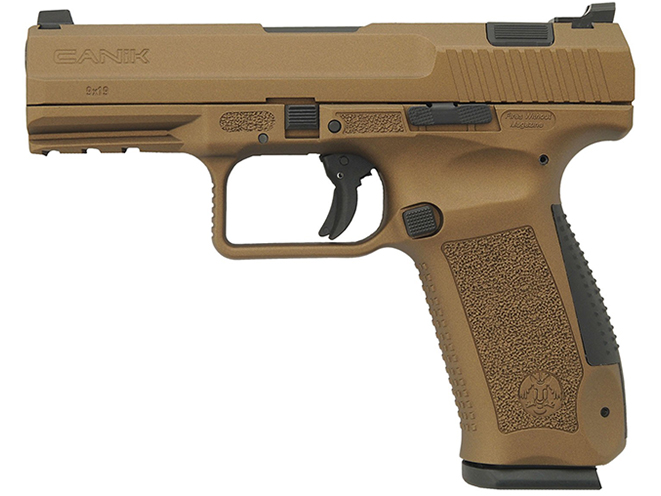 Canik TP9DA pistol burnt bronze