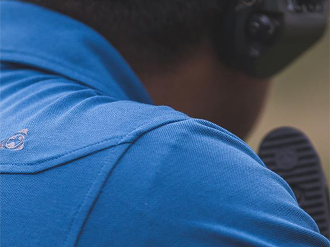 magpul apparel wicking polo blue