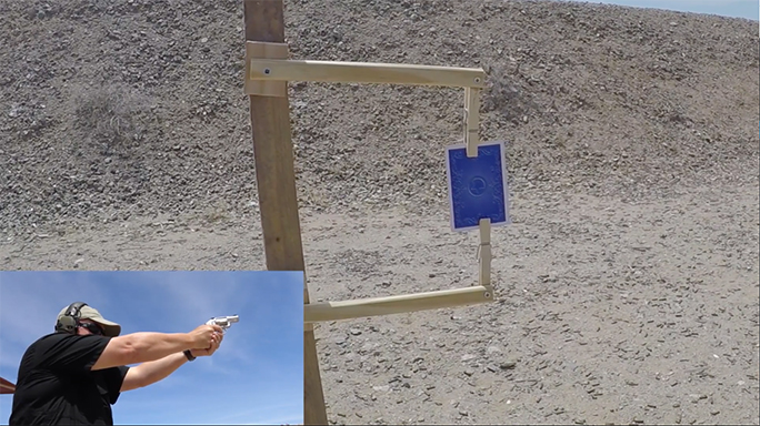 Kimber K6s Revolver trick shot