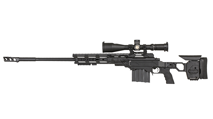 Gunwerks HAMR black rifle left angle