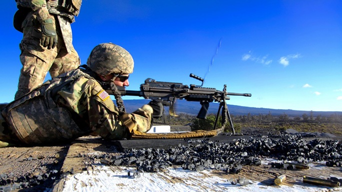 Next Generation Squad Automatic Rifle firing
