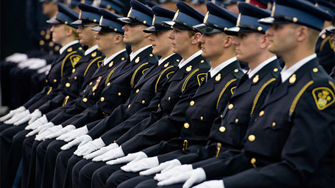 Ontario Provincial Police graduating officers