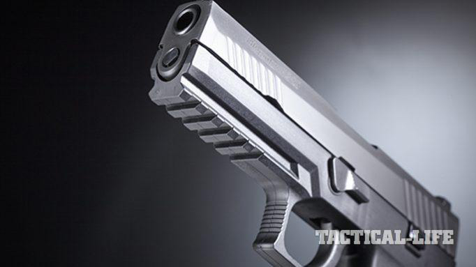 Sig Sauer P320 pistol muzzle