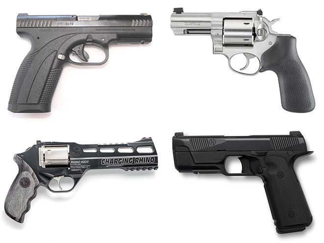 26 new pistols and revolvers