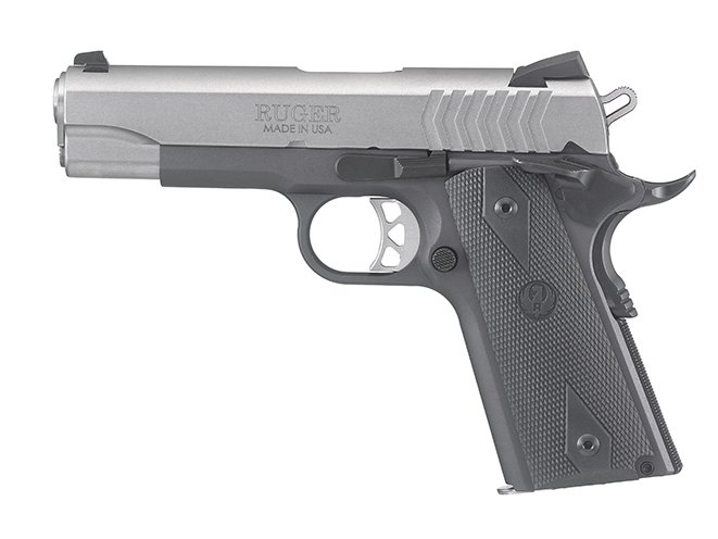 Ruger SR1911 Lightweight Commander 9mm pistol left profile