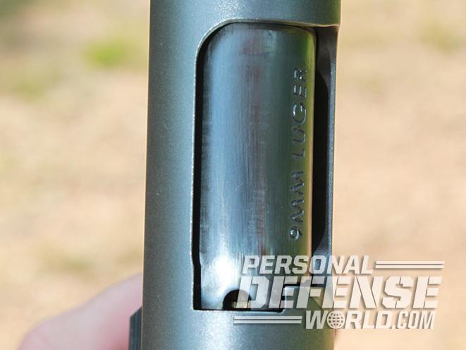 Ruger SR1911 Lightweight Commander 9mm pistol ejection port